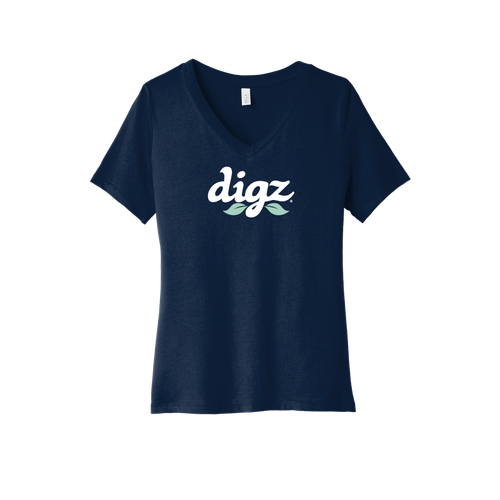 BELLA+CANVAS Women's Relaxed Jersey Short Sleeve V-Neck Tee.  image thumbnail