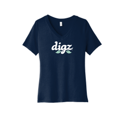 Image of BELLA+CANVAS Women's Relaxed Jersey Short Sleeve V-Neck Tee. 