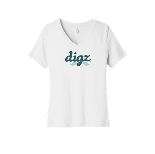 BELLA+CANVAS Women's Relaxed Jersey Short Sleeve V-Neck Tee.  image thumbnail