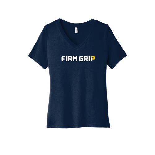 BELLA+CANVAS Women's Relaxed Jersey Short Sleeve V-Neck Tee.  image thumbnail