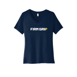 Image of BELLA+CANVAS Women's Relaxed Jersey Short Sleeve V-Neck Tee. 