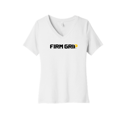 BELLA+CANVAS Women's Relaxed Jersey Short Sleeve V-Neck Tee.  image thumbnail