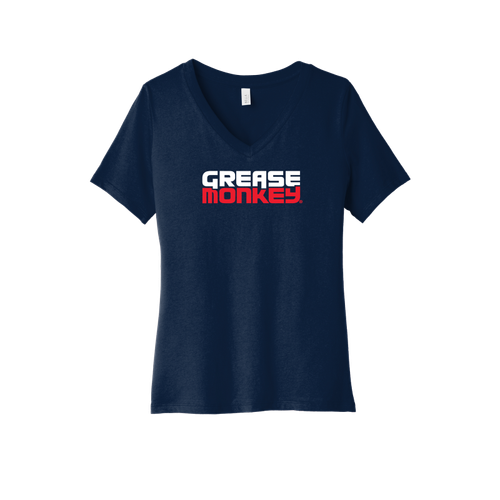 BELLA+CANVAS Women's Relaxed Jersey Short Sleeve V-Neck Tee.  image thumbnail