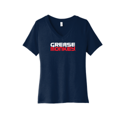 Image of BELLA+CANVAS Women's Relaxed Jersey Short Sleeve V-Neck Tee. 