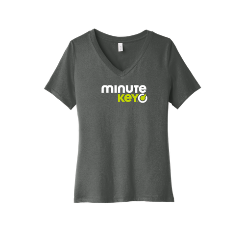 BELLA+CANVAS Women's Relaxed Jersey Short Sleeve V-Neck Tee.  image thumbnail
