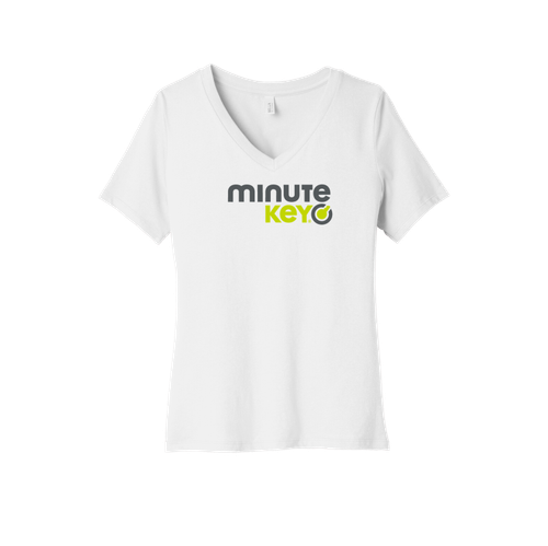 BELLA+CANVAS Women's Relaxed Jersey Short Sleeve V-Neck Tee.  image thumbnail