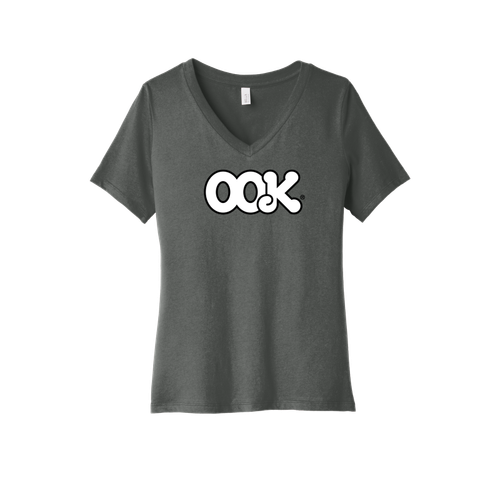 BELLA+CANVAS Women's Relaxed Jersey Short Sleeve V-Neck Tee.  image thumbnail