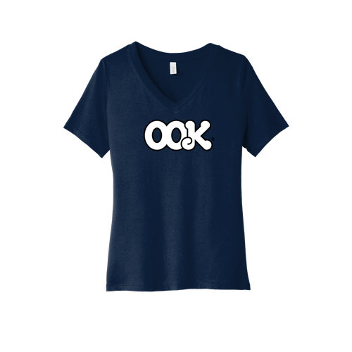 BELLA+CANVAS Women's Relaxed Jersey Short Sleeve V-Neck Tee.  image thumbnail