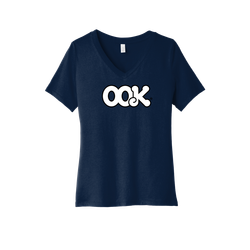 Image of BELLA+CANVAS Women's Relaxed Jersey Short Sleeve V-Neck Tee. 
