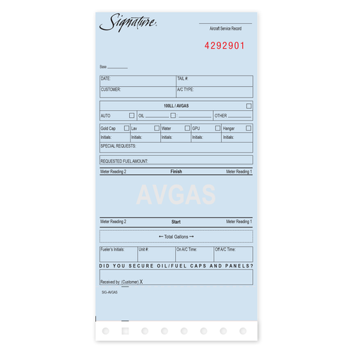 AVGAS Ticket - 2400/CS image thumbnail