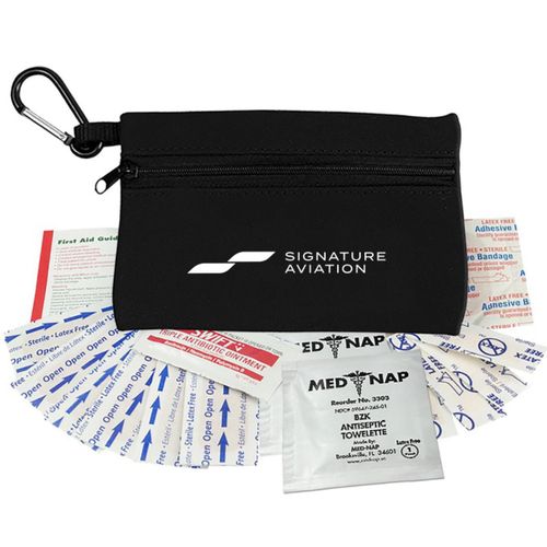 First Aid Kit Zipper Tote with Carabiner image thumbnail