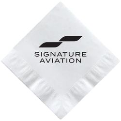 Image of White Beverage Napkins - 50/PK