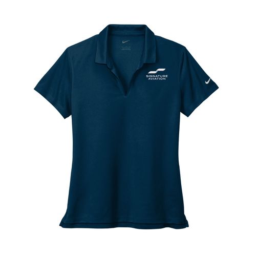 Womens Nike Dri-Fit Polo - NAVY image thumbnail