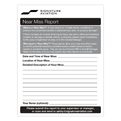 Near Miss Report Pads - 5 Pads/PK image thumbnail