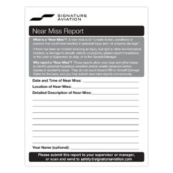 Image of Near Miss Report Pads - 5 Pads/PK