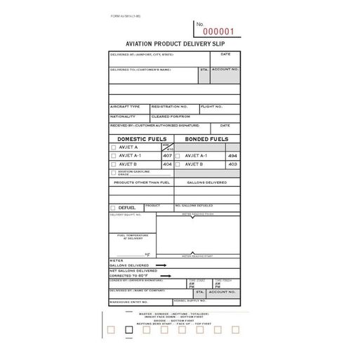 Aviation Product Del Slip - 1000/CS image thumbnail