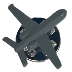 Image of Lapel Pins, Platinum Airplane - 25/PK