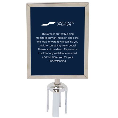 Belt Barrier Sign Holder Kit image thumbnail