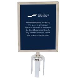 Image of Belt Barrier Sign Holder Kit
