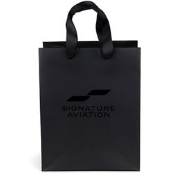 Image of Elizabeth Ribbon-Handle Matte Eurotote - 25/PK