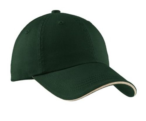 Port Authority® Sandwich Bill Cap with Striped Closure image thumbnail