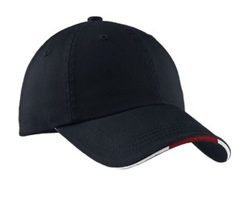 Port Authority® Sandwich Bill Cap with Striped Closure image thumbnail