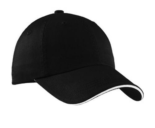 Port Authority® Sandwich Bill Cap with Striped Closure image thumbnail