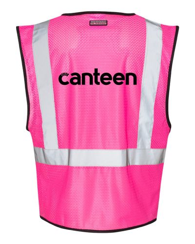 Pink Safety Vest with Canteen Logo image thumbnail