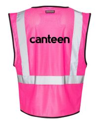 Image of Pink Safety Vest with Canteen Logo