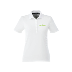 Image of Canteen Women's Short Sleeve Polo (White)