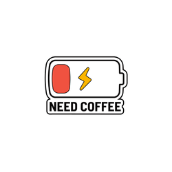 Image of Eurest Need Coffee Lapel Pins (pack of 10)