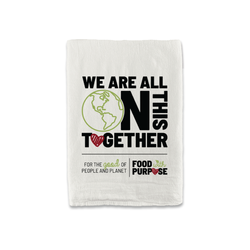 Image of Food with Purpose "We Are All In This Together" Tea Towel