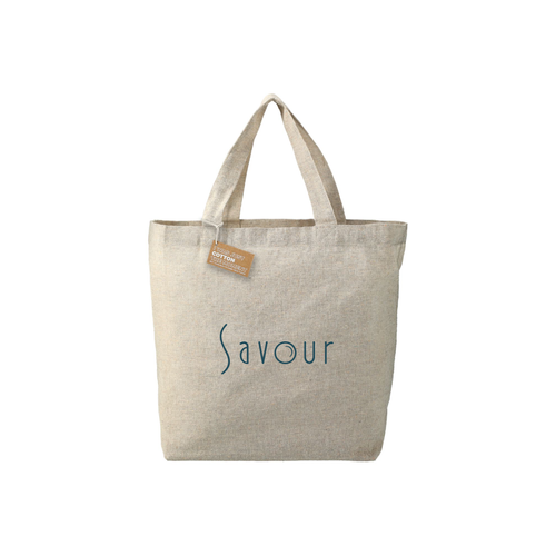 Savour Recycled Cotton Grocery Tote  image thumbnail