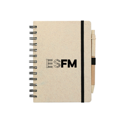 Image of ESFM 5" x 7" Wheat Straw Notebook With Pen
