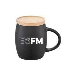 Image of ESFM Ceramic Mug with Wood Lid/Coaster