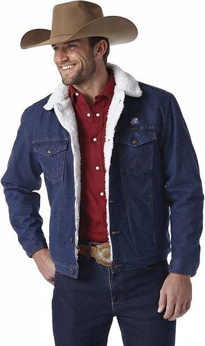 Wrangler Sherpa Lined Denim Jacket  image thumbnail