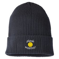 Image of Navy Positive Wear Ultra-Soft Premium Classic Cuffed Ribbed Knit Beanie