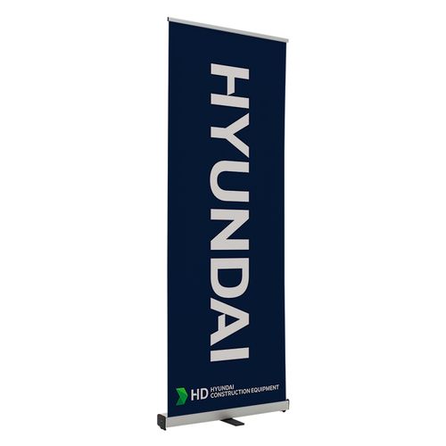 Single Floor Banner Retractor Kit  33.87" W x 81.87" H x 15" D image thumbnail