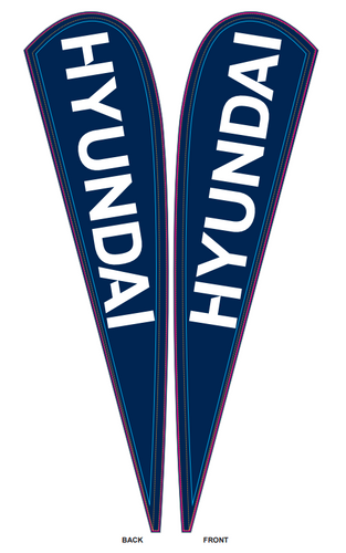 15' Streamline Teardrop Sail Sign Kit (Double-Sided with Ground Spike) image thumbnail