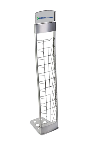10-Tiered Metal Magazine Floor Stand image thumbnail