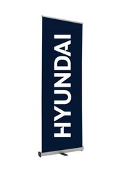 Image of Single Floor Banner Retractor Kit  33.87" W x 81.87" H x 15" D