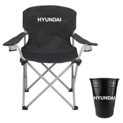 Image of Coleman Cushioned Cooler Quad Chair with Cup