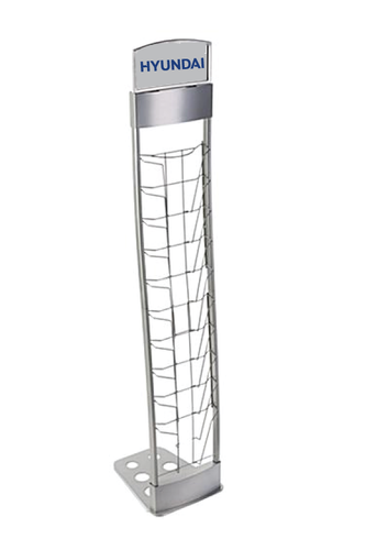 10-Tiered Metal Magazine Floor Stand image thumbnail