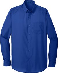 Image of Port Authority® Long Sleeve Carefree Poplin Shirt