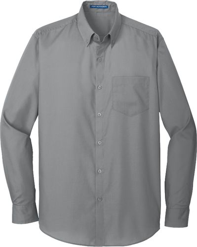 Port Authority® Long Sleeve Carefree Poplin Shirt image thumbnail
