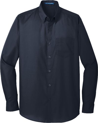 Port Authority® Long Sleeve Carefree Poplin Shirt image thumbnail