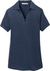 Image of Port Authority® Ladies Digi Heather Performance Polo