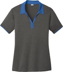 Image of Sport-Tek® Ladies Heather Contender™ Contrast Polo