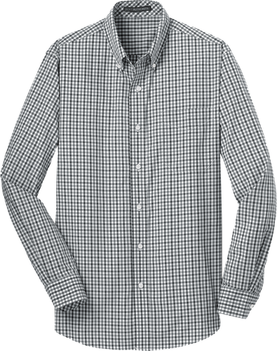 Port Authority® Long Sleeve Gingham Easy Care Shirt image thumbnail