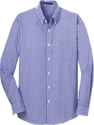 Port Authority® Long Sleeve Gingham Easy Care Shirt image thumbnail